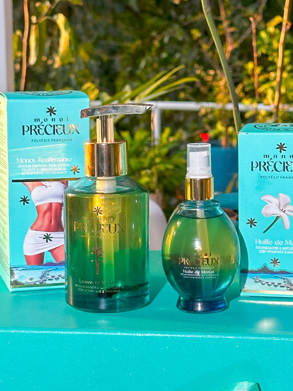 Kit Premium Monoï Précieux – Tratamento Completo para Rosto e Corpo com 57 Benefícios Reais para Sua Pele