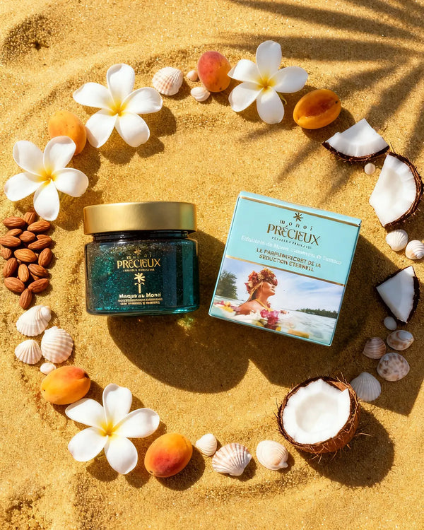 Esfoliante Monoi Précieux  Coleção Limitada · Polinésia Francesa Edição Ritual de Tiaré & Damasco